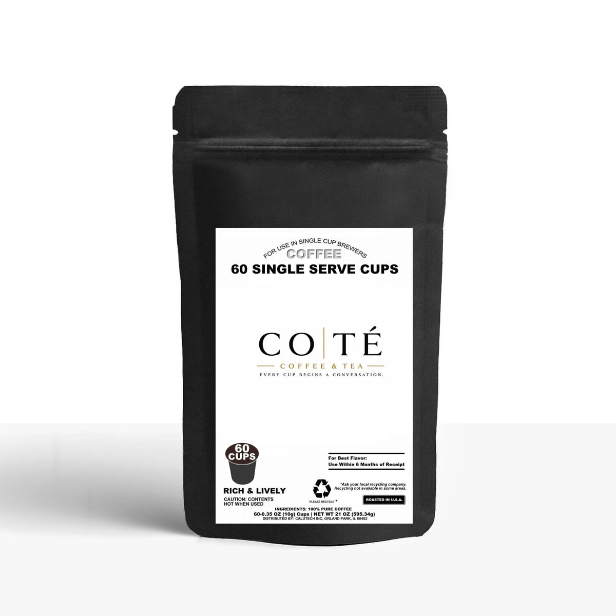 60 Pack Single Serve Coffee Capsules